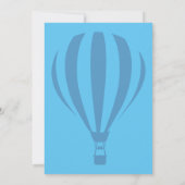 初めての誕生日のパーティーのためのハニーバルーン 招待状 (裏面)