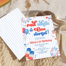 初めての誕生日パーティーの招待状 - 7月4日 招待状