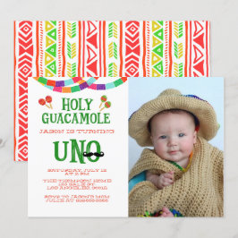 初めての誕生日パーティー - フォト 招待状