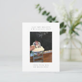 初めての誕生日写真感謝のポストカード ポストカード (スタンド正面)