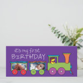 初めての誕生日列車招待状 招待状 (スタンド正面)