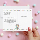 初めての誕生日 ガムボールマシン 面白い かわいい カラフル ポストカード