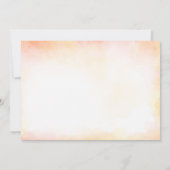 初めての誕生日　パンプキン　 rustic リーフ　招待状 招待状 (裏面)