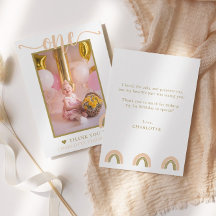 初めての誕生日 ボヘミアンレインボー ピンク ゴールド フォト