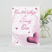 初めての誕生日 - 私たちの小さな天使 招待状 (スタンド正面)