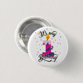 初めての誕生日 缶バッジ (正面&裏面)