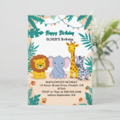 初めての誕生日 1歳の誕生日 招待状 (スタンド正面)