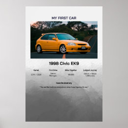 初めての車の思い出 ポスター
