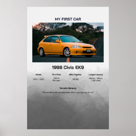 初めての車の思い出 ポスター