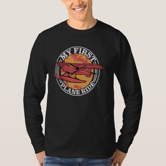 初めての飛行機 Tシャツ (正面)