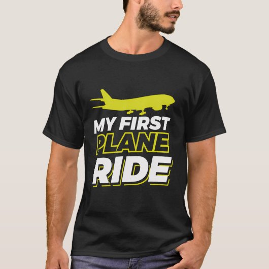 初めての飛行機 Tシャツ (正面)