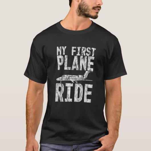 初めての飛行機 Tシャツ (正面)