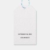 初めての食事を分かち合ってくれてありがとう結婚。 ギフトタグ (裏面)