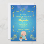 初めての食事「アンナプラシャン」インドの赤ちゃんのイメージ 招待状 (正面)