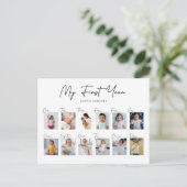 初めての1年フォトコラージュ ポストカード (スタンド正面)