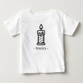 初めての1歳の誕生日服 オーダーメイド 1歳 ベビーTシャツ (正面)