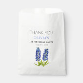 初めての1歳誕生日パーティー ブルーボネット 赤ちゃん女の子 フェイバーバッグ (正面)