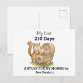 初めての210日 - 赤ちゃんの思い出 ポストカード (正面/裏面)