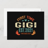 初めてのGigi 2021年昇格 Gigi 2021 インビテーションポストカード (正面/裏面)