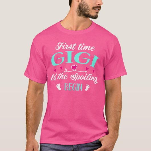 初めてのGigi Letheの甘やかし始め 新しい1stime 楽しい Tシャツ (正面)