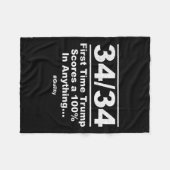 初めてトランプが100% Nyの試用版ギルを獲得 フリースブランケット (正面(横))