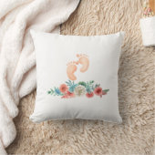 初めてママになるママ赤ちゃんシャワーカスタムT-Sh クッション (ブランケット)