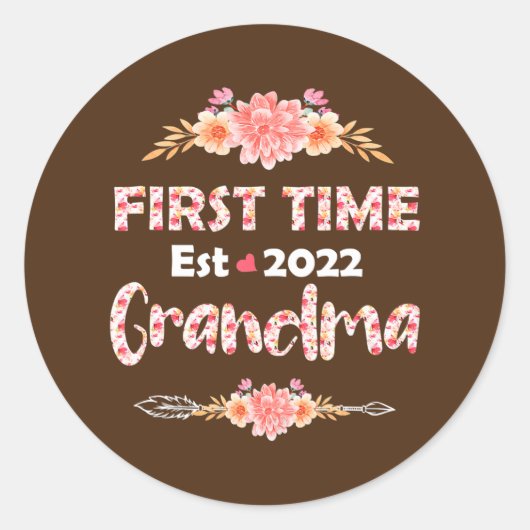 初めてミミ・エスト2022新おばあちゃんに昇進 ラウンドシール (正面)