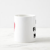 初めて作ったハート コーヒーマグカップ (中央)