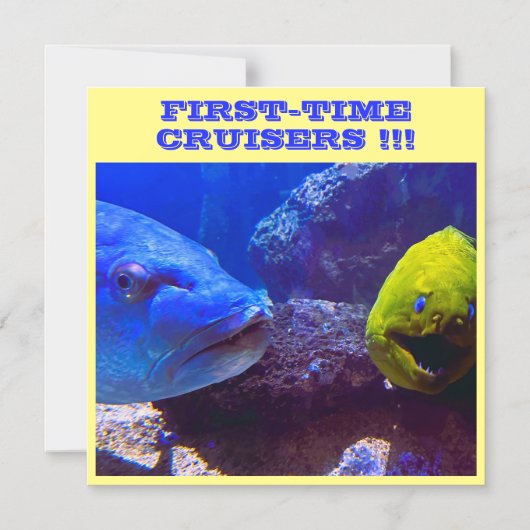 初めて巡洋船のドアマグネット マグネット招待状 (正面)