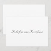 初めて愛した人へ（父用） - 通常のカード 招待状 (正面/裏面)