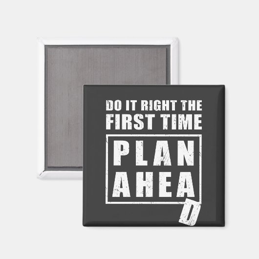 初めて正しく実行する – 計画を進める マグネット (正面/裏面)