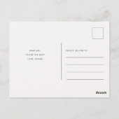 初めて母の日を幸せに可愛い新しい母 ポストカード (裏面)