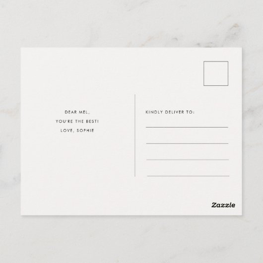 初めて母の日を幸せに可愛い新しい母 ポストカード (裏面)