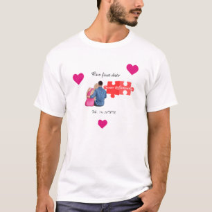 初めて見つけたもうひとりの自分 カップル初のバレンタイン Tシャツ