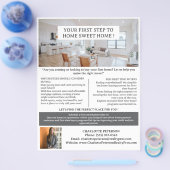 初めて買い手または賃貸不動産を借り実在た場合 チラシ (シングル)