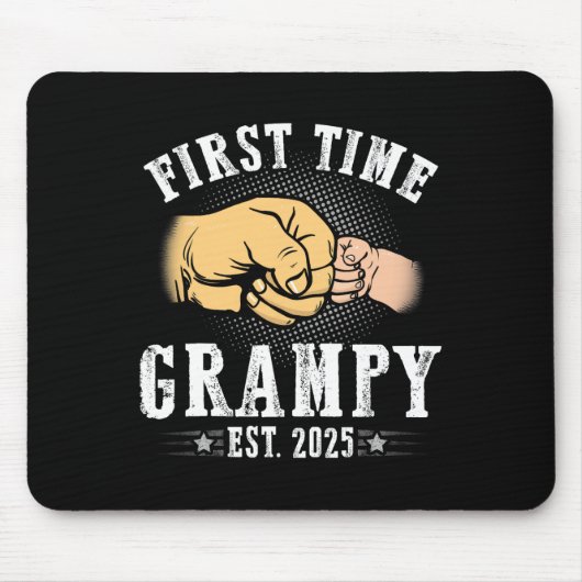 初めてGrampy Est 2025父の日はすぐに マウスパッド (正面)