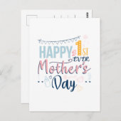 初めでたい母の日かわいい新しい母 ポストカード (正面/裏面)