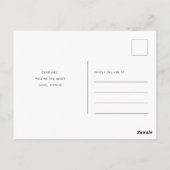 初めでたい母の日かわいい新しい母 ポストカード (裏面)