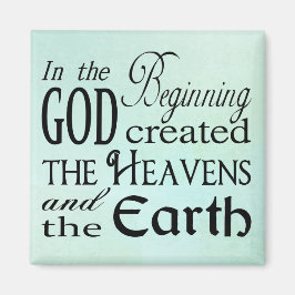 初めに神が創造された天国と地球 マグネット