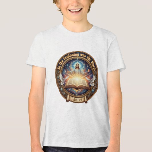 初めに言葉ありき トライブレンドＴシャツ (正面)