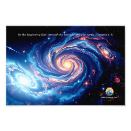 初めに、神と創造の写真の拡大 フォトプリント           