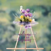 初めのアクリル結婚の看板へようこそ アクリルサイン (ニュートラル)