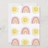 初めの太陽一周 ボヘミアン・ファーストバースデー 招待状 (裏面)