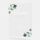 初めの緑へようこそ アクリルサイン (傾斜)