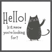 初めまして!あなたは探してる?キャット シール (正面)