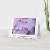 初めまして!ご家族の皆様に幸せをお祈りします カード (裏面)