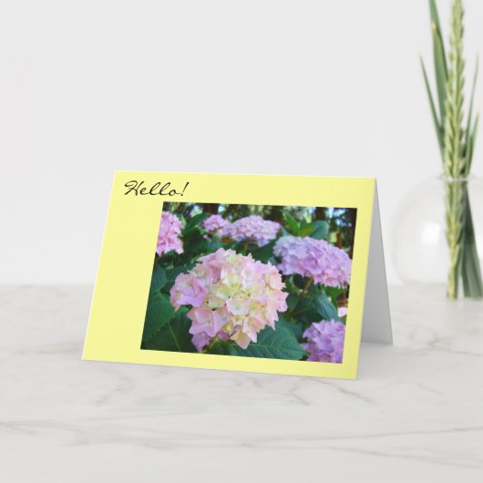 初めまして!ご家族の皆様に幸せをお祈りします カード (正面)