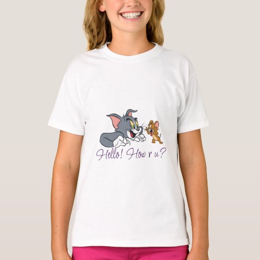 初めまして!どうだ?女子Tシャツ Tシャツ (正面)