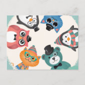 初めまして!アニマルフレンズ丸はがき ポストカード (正面)