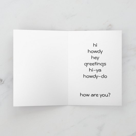 初めまして... カード (内部)